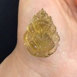  Mặt Dây Chuyền Hồ Ly Chúa Thạch Anh Vàng Vip 