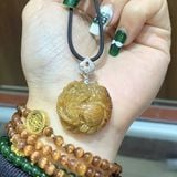  Mặt Dây Chuyền Hồ Ly Thạch Anh Tóc Vàng M2 