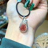  Mặt Đeo Cổ Hoa Mẫu Đơn Bọc Bạc 