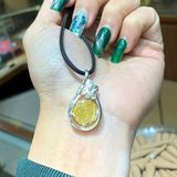  Mặt Đeo Cổ Hoa Mẫu Đơn Bọc Bạc 
