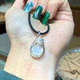  Mặt Đeo Cổ Hoa Mẫu Đơn Bọc Bạc 