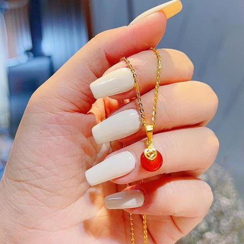Mặt Dây Chuyền Đồng Điếu Móc Vàng