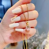  Mặt Dây Chuyền Đồng Điếu Đá Tự Nhiên Móc Vàng 