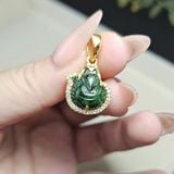  Mặt Dây Chuyền Hồ Ly Sơn Thủy Bọc Vàng 10k 