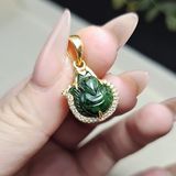  Mặt Dây Chuyền Hồ Ly Sơn Thủy Bọc Vàng 10k 