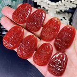  Mặt Phật Bản Mệnh Mã Não Đỏ 36mm 