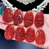  Mặt Phật Bản Mệnh Mã Não Đỏ 36mm 