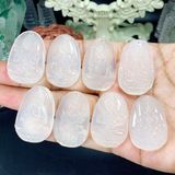  Mặt Phật Bản Mệnh Mã Não Trắng 36mm 