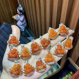  Mặt Dây Chuyền Di Lặc Huyết Bọc Bạc 