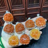  Mặt Dây Chuyền Di Lặc Ngọc Huyết Bọc Bạc 