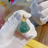  Mặt Dây Chuyền Di Lặc Lam Ngọc 3.5cm 