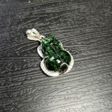  Mặt Dây Chuyền Tỳ Hưu Sơn Thủy Bọc Bạc 