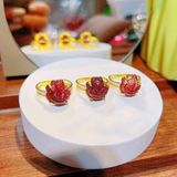  Nhẫn Hồ Ly Tóc Đỏ Bọc Vàng 10k 