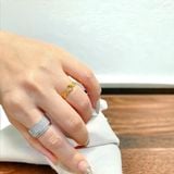  Nhẫn Kim Tiền Đính Đá Quý 