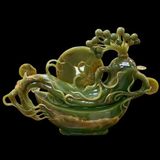  Tác phẩm Nhân Sâm Như Ý Tụ Kim Bảo Ngọc Onyx Xanh 