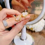  Nhẫn Tỳ Hưu Đá Mặt Trăng Moonstone Bọc Vàng 10k 