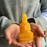  Tượng Quan Âm ngọc Hoàng Long 10cm 