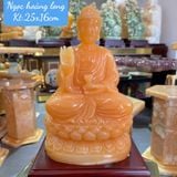  Tượng Dược Sư ngọc Hoàng Long 25cm 