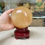  Quả Cầu Canxit Vàng Mật Ong 