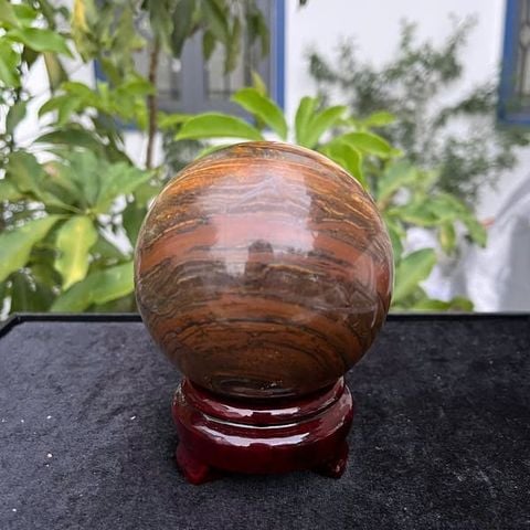 Quả Cầu Đá Mắt Hổ 9.2cm