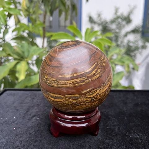 Quả Cầu Đá Mắt Hổ 9.2cm