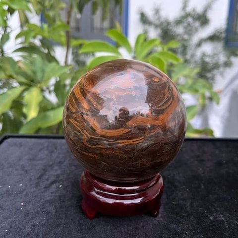 Quả Cầu Đá Mắt Hổ 9.3cm