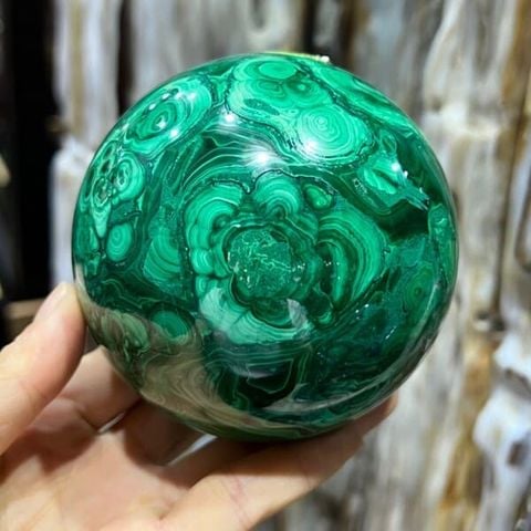 Quả Cầu Khổng Tước Malachite 1.63kg
