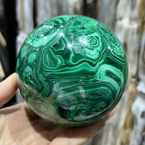 Quả Cầu Khổng Tước Malachite 1.63kg