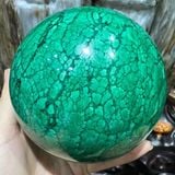  Quả Cầu Khổng Tước Malachite 2.42kg 