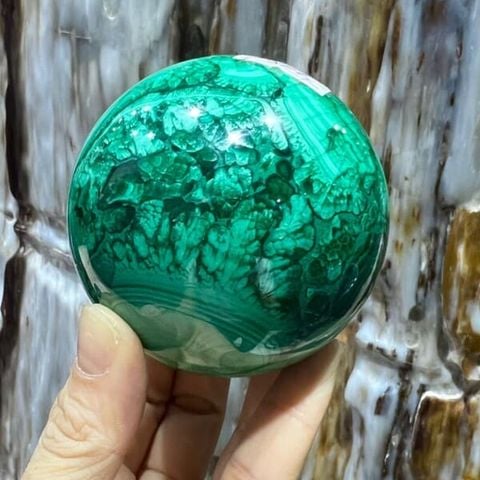 Quả Cầu Khổng Tước Malachite 748g