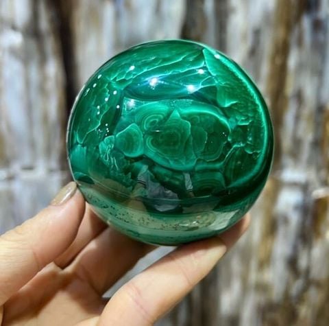 Quả Cầu Khổng Tước Malachite 800g