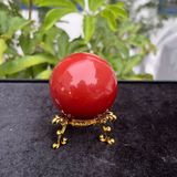  Quả Cầu Ngọc Bích Đỏ VIP 5,4cm 