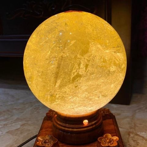 Quả Cầu Thạch Anh Vàng 3.46kg