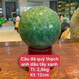  Quả Cầu Thạch Anh Dâu Tây Xanh 2.6kg 