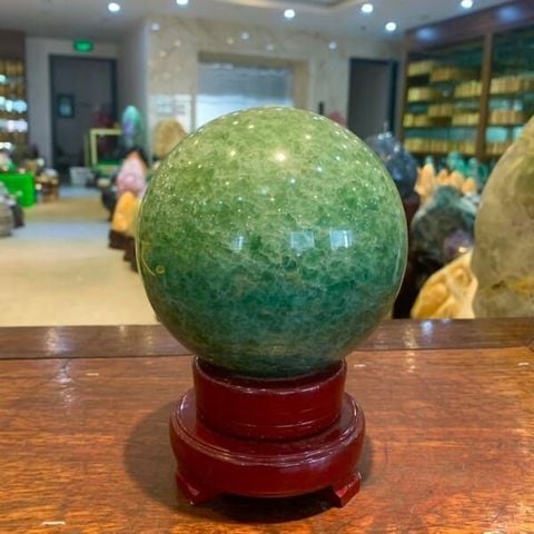 Quả Cầu Thạch Anh Dâu Tây Xanh 2.6kg