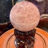  Quả Cầu Thạch Anh Hồng 3.8kg 