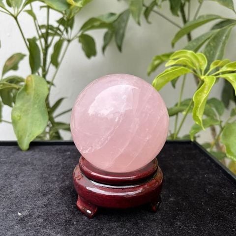 Quả Cầu Thạch Anh Hồng 7.2cm