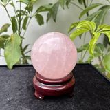  Quả Cầu Thạch Anh Hồng 7.2cm 