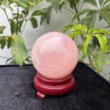  Quả Cầu Thạch Anh Hồng 8.2cm 