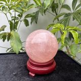  Quả Cầu Thạch Anh Hồng 8.2cm 