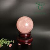  Quả Cầu Thạch Anh Hồng 550g 