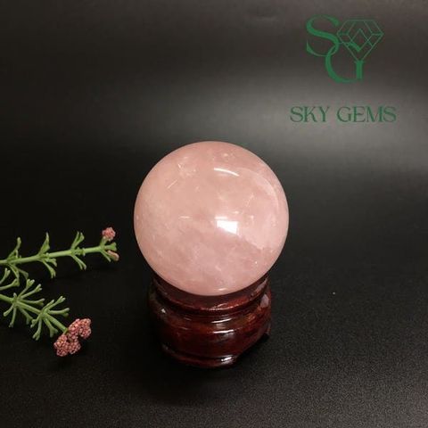 Quả Cầu Thạch Anh Hồng 146g