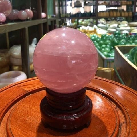 Quả Cầu Thạch Anh hồng 1,5kg