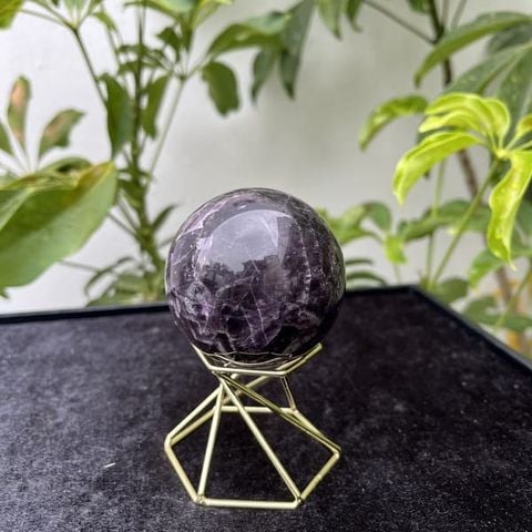 Quả Cầu Thạch Anh Tím Hoa Chanh 5.5cm