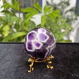  Quả Cầu Thạch Anh Tím Hoa Chanh 6.1cm 