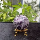  Quả Cầu Thạch Anh Tím Hoa Chanh 6.1cm 