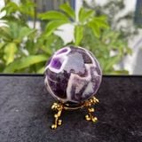  Quả Cầu Thạch Anh Tím Hoa Chanh 6.1cm 