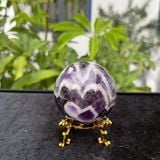  Quả Cầu Thạch Anh Tím Hoa Chanh 6.1cm 