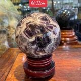  Quả Cầu Thạch Anh Tím Hoa Chanh 2,4kg 