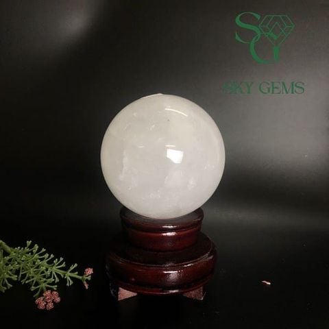 Quả Cầu Thạch Anh Trắng 646g